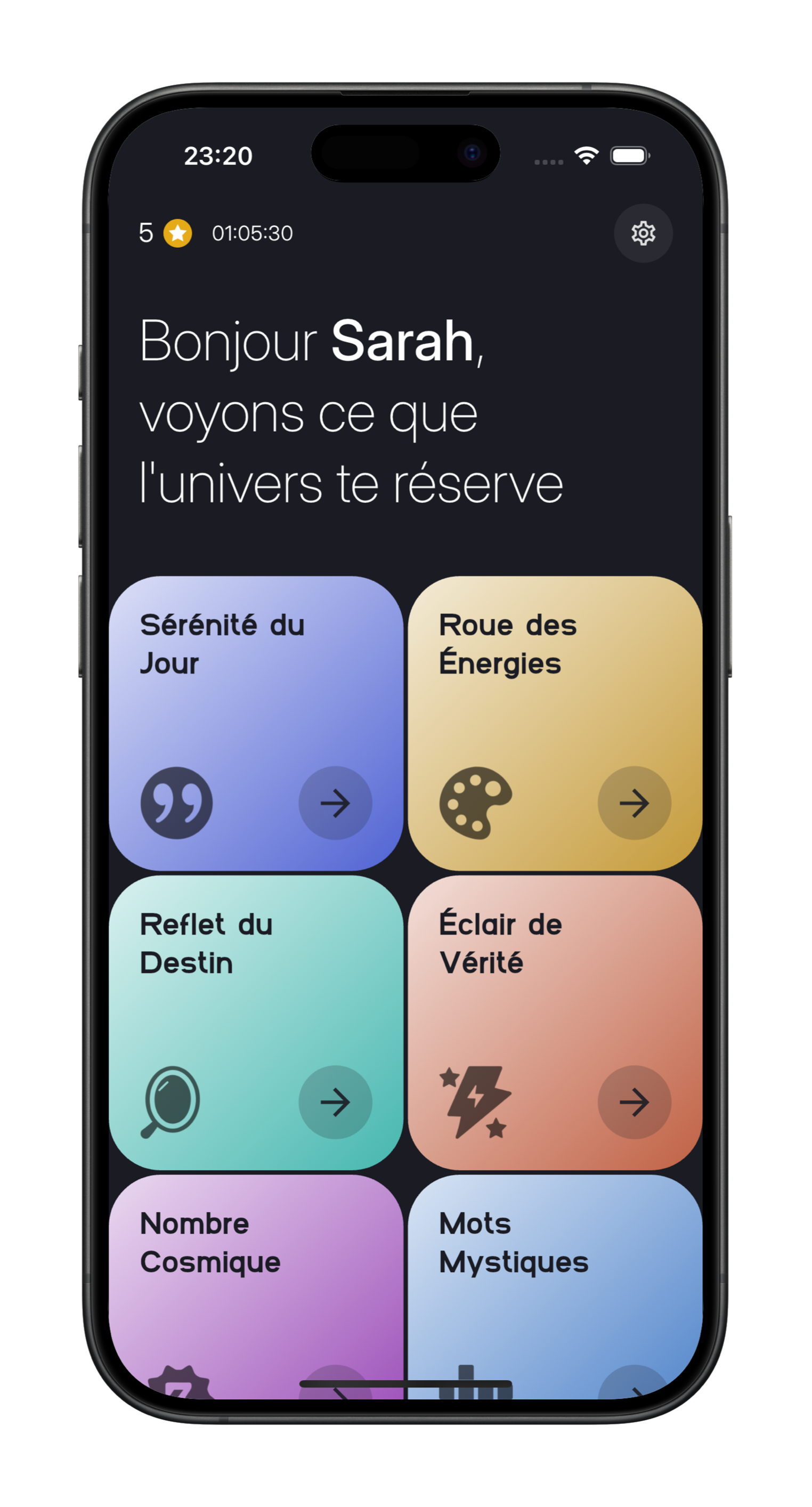 Application Guidly sur smartphone